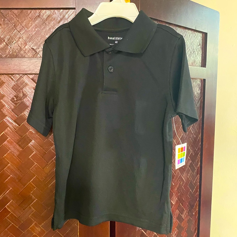 Black polo shirt for boys size 4T